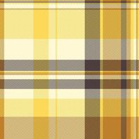 Warm, inviting yellow and brown plaid pattern. Perfect for autumnal designs, textile projects, or as a background texture. vector