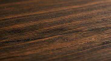 Close up of old Dark wood texture, on vintage furniture, perfect for rustic textures, web design, or print backgrounds. photo