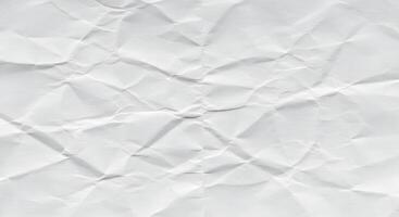 Crumpled white paper texture as a background image, great for blog headers, digital scrapbooks, or school-themed design projects. photo