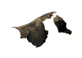 Brunei Map Golden Metallic Texture Map Gold Reserves And Gold Mining Concept 3D Illustration png