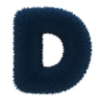 A stylized letter d with a textured surface and an opening in the center on a plain setting view on transparent background png
