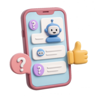 3D Chatbot Interaction on Mobile Device for Simple User Experience png