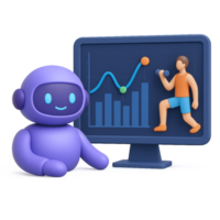 Engaging AI Assistant Displays Exercise Data and Analytics for Users png