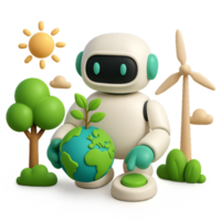 AI Integration with Nature in a Simple and Playful Environment png