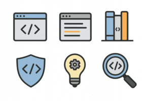 Simple Icon Set for Modern Web Design and Development Themes png