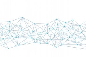 Abstract Network Connection Blueprint with Geometric Lines and Nodes png