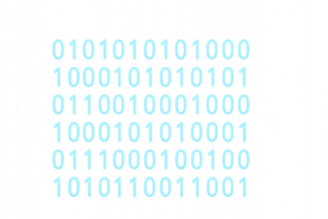 Digital Binary Code Pattern on a Blue Background for Tech Design png