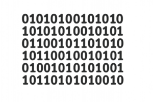 Abstract Binary Code Pattern in Simple Illusion Design png
