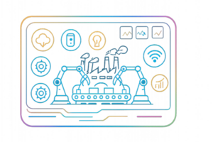 Futuristic Control Interface with Automation Elements and Simple Design png