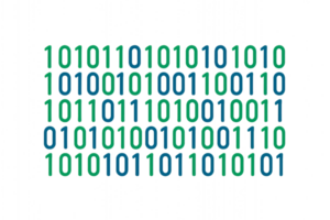 Abstract Binary Code Background Featuring Numeric Digits in Green and Blue png