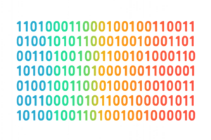 Vibrant Binary Art Design with Colorful Background for Creative Projects png