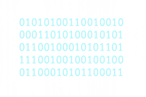 Blue and White Binary Pattern with Simple 0s and 1s Design png