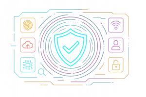 Futuristic HUD Design with Security Features and Simple Interface png
