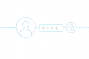 Simple Tech Icons for User Authentication with Security Features png