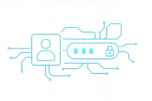 Futuristic Tech Interface Design for Simple User Authentication Process png