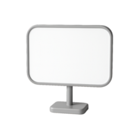 Simple 3D Empty Signboard for Custom Messages and Promotions png