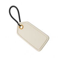 Empty Price Tag on Simple Background for Labeling Products png