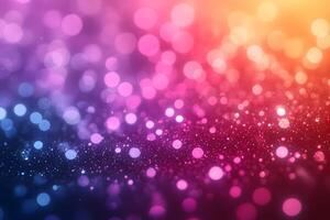 Vibrant Abstract Bokeh Background in Gradient Colors for Design Projects photo
