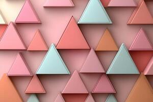 Colorful Abstract Geometric Triangle Pattern for Modern Design photo