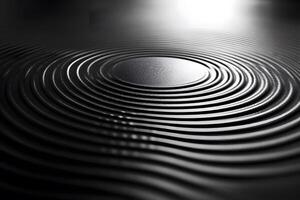 Abstract Zen Minimalism with Concentric Circles for Calming Design Concepts photo