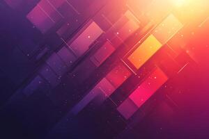 Abstract Geometric Pattern with Vibrant Gradient Rectangles - Ideal for Modern Design Projects photo