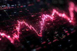 Digital Financial Data Visualization with Dynamic Stock Market Graphs for Analytics photo