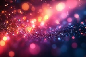 Vibrant Abstract Bokeh Background for Festive Design and Graphics photo