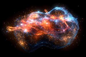 Cosmic Energy Flow with Dynamic Sparks and Wisps for Science and Design Projects photo