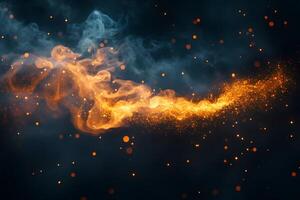 Mesmerizing Abstract Smoke and Fire Effect for Digital Art and Design photo