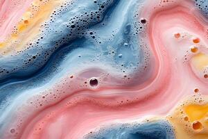Colorful Swirling Paint Texture for Creative Abstract Backgrounds and Artistic Design photo
