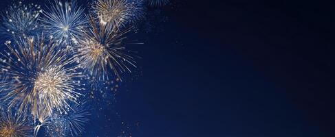 The Spectacular Fireworks Display Illuminating the Night Sky with Joyful Colors photo