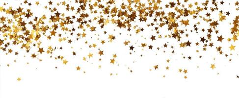 The sparkling gold stars create a festive atmosphere for celebrations. photo