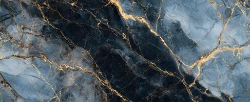 The luxurious black and gold marble texture with intricate patterns. photo