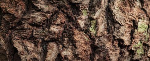 The intricate texture of brown tree bark showcasing nature's artistry. photo