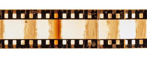 The vintage film strip showcasing classic photography and nostalgic texture. photo