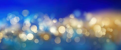 The mesmerizing bokeh lights create a warm and vibrant abstract background. photo