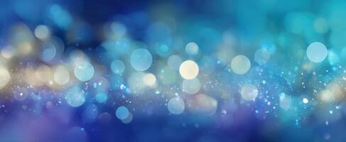 The shimmering bokeh lights create a mesmerizing abstract background. photo