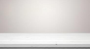 White table top with blank background photo