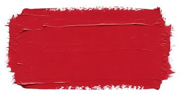 un rojo pintar cepillo carrera en un blanco antecedentes foto