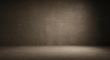 An empty room with a concrete wall and light photo