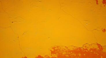 A close up of a yellow wall with paint peeling off photo