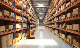Efficient Warehouse Management Streamlining Operations Storage Solutions and Logistics Optimization Systems in Action photo