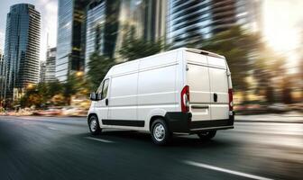 Reliable and Fast Commercial Vehicle Solution Delivering Goods Across the City Streets photo