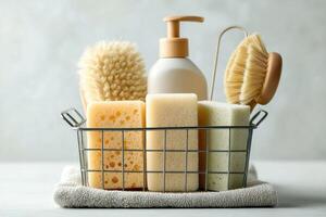A Collection Of Bath And Body Care Products For Daily Use At Home photo