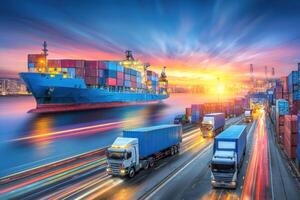 Logistics and Transportation Streamlining Supply Chain Management For Global Business Growth and Optimization photo