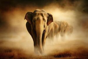 The African Elephant Majestic Mammals and Their Social Behavior Group Dynamics photo