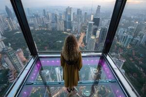 Spectacular City Views from a Modern Glass Observation Deck Experience Amazing Heights photo