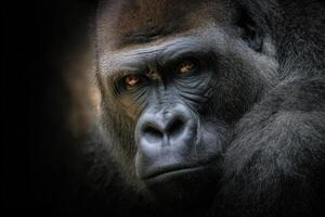 Magnificent Gorilla Portrait Captures Strength Majesty Beauty and The Animal Kingdom photo