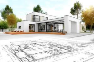 Modern Home Exterior Design A Harmonious Blend of Architecture photo