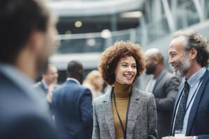 Networking Event Featuring Professional Interactions and Engagements for Career Development Growth photo